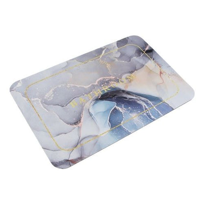 2 Pcs Medium Size Water Absorbent Anti-Slip Bath mat multicolored