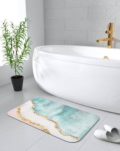 2 Pcs Medium Size Water Absorbent Anti-Slip Mat